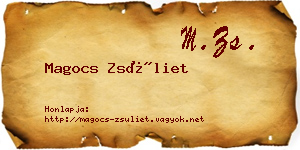 Magocs Zsüliet névjegykártya